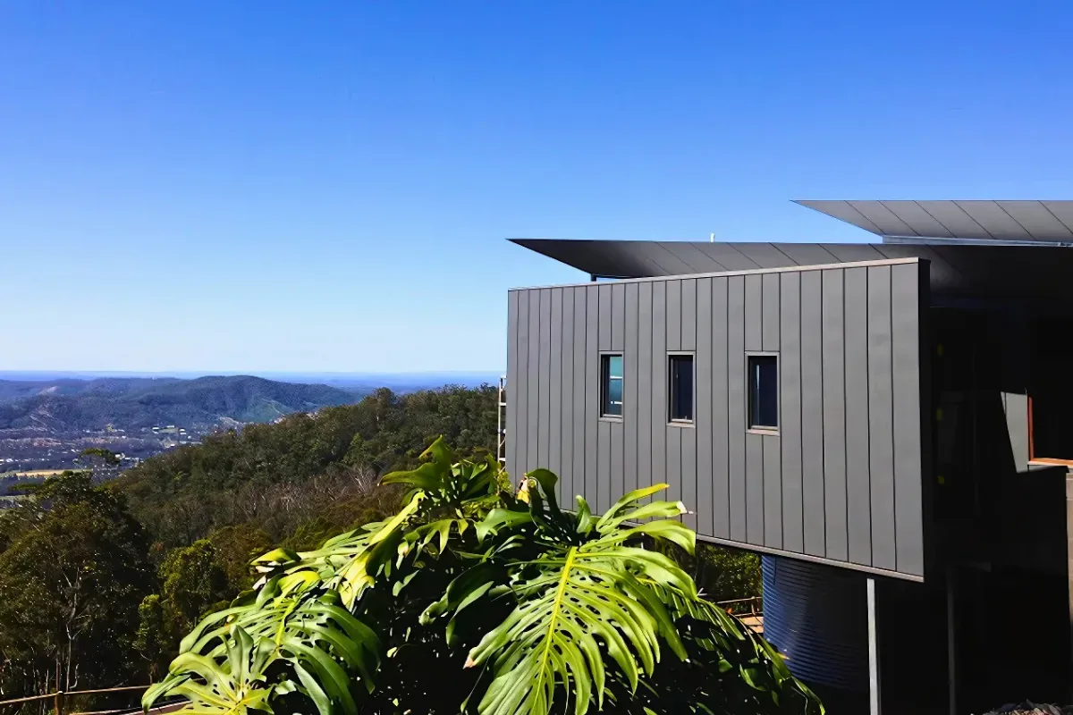 Mt Nebo — Hillside House — Zinc Interlocking Panel by Euroclad — Mt Nebo, QLD