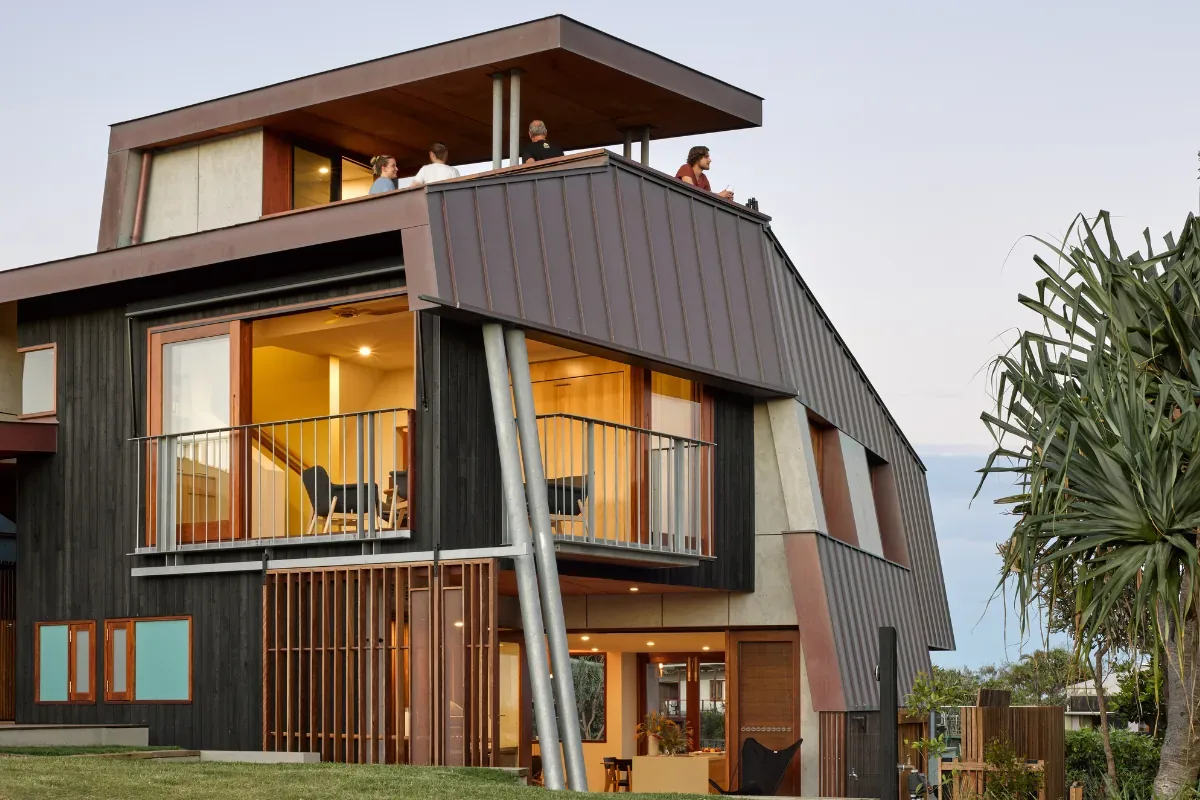 North Stradbroke — Beach House — Copper Standing Seam by Euroclad — North Stradbroke Island, QLD