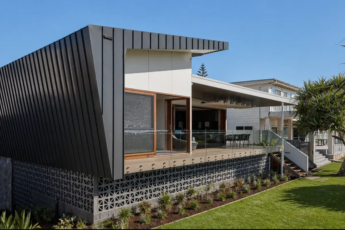 Pottsville — Beach House — Aluminium Standing Seam by Euroclad — Pottsville, NSW
