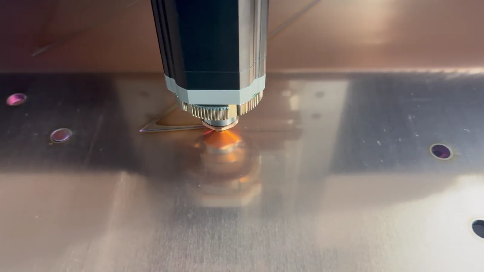 Precision fibre laser cutting — Euroclad Coombabah workshop