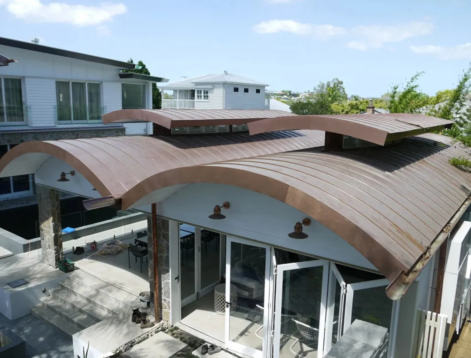 Copper Curved Roof